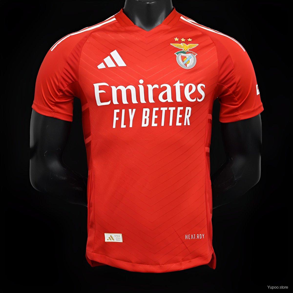 Camiseta de fútbol SL Benfica 2024/25 LOCAL MANGA CORTA VERSION JUGADOR